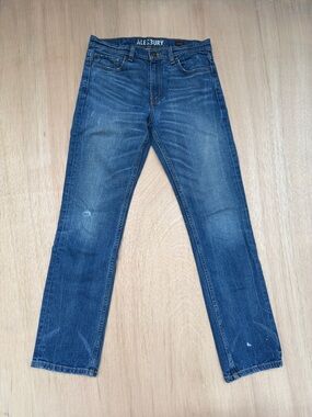 Alesbury Slim Straight Fit Denim Jeans Men's 30x32 Canyonlands Dark Blue Stretch